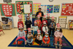 Students from the Catholic Charities Charles F. Murphy Early Childhood Development Center celebrate Read Across America.