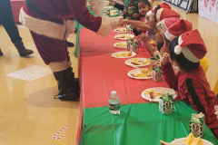 Santa meet and greet with students from the Catholic Charities Charles F. Murphy Early Childhood Development Center.